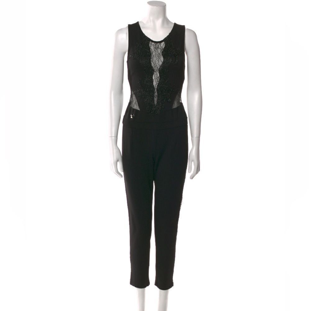 Philipp Plein lace detailed jumpsuit, S